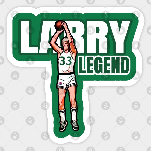 Celtics Larry Legend 33 Sticker by Gamers Gear